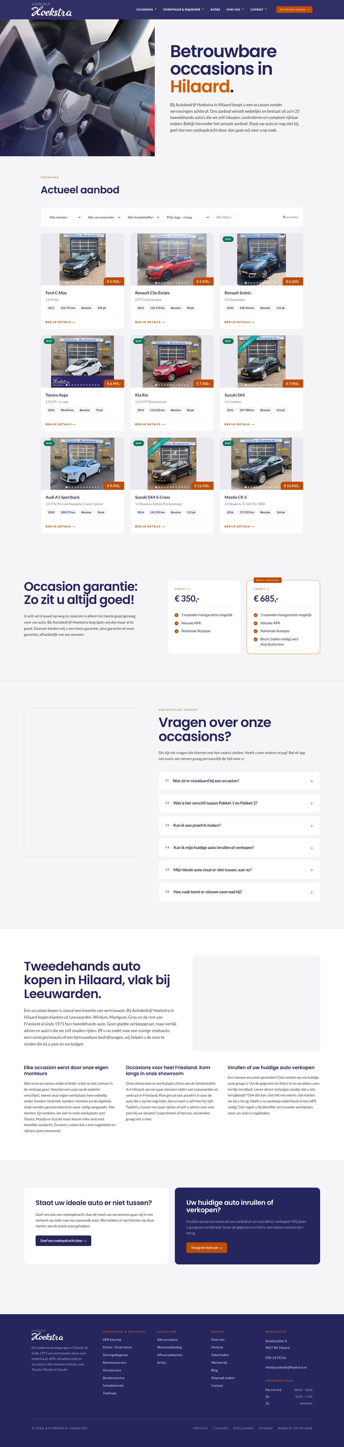 Autobedrijf Hoekstra - occasions