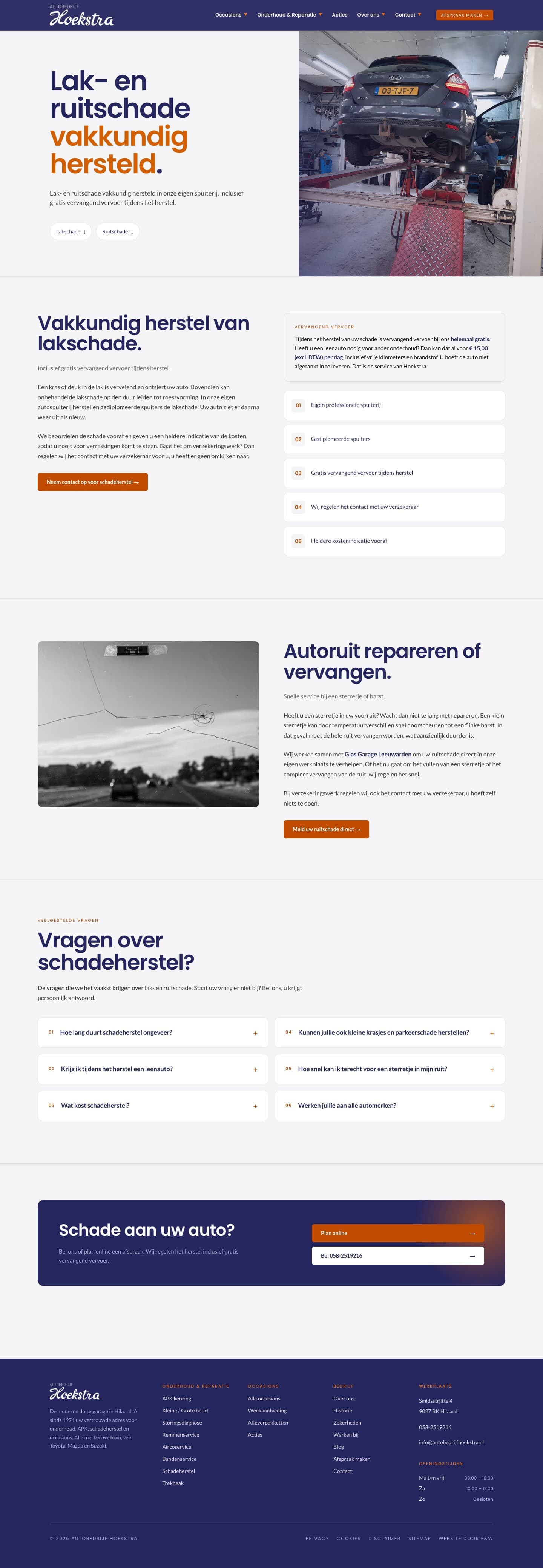 Autobedrijf Hoekstra - schadeherstel